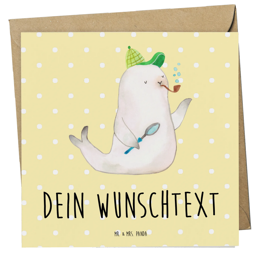 Personalized Deluxe Card seal sherlock Grußkarte als Geldgeschenk, Grußkarten personalisiert, Personalisierte Geburtstagskarte, Grußkarte selber drucken, Grußkarte mit Namen, Personalisiertere Klappkarte, Personalisierte Karte, Grußkarte mit persönlichen Nachrichten, Personalisierte Glückwunschkarte, Personalisierte Hochzeitskarte, Grußkarte selbst gestalten, Personalisierte Einladungskarte, Personalisierte Grußkarte, Tiermotive, Gute Laune, lustige Sprüche, Tiere