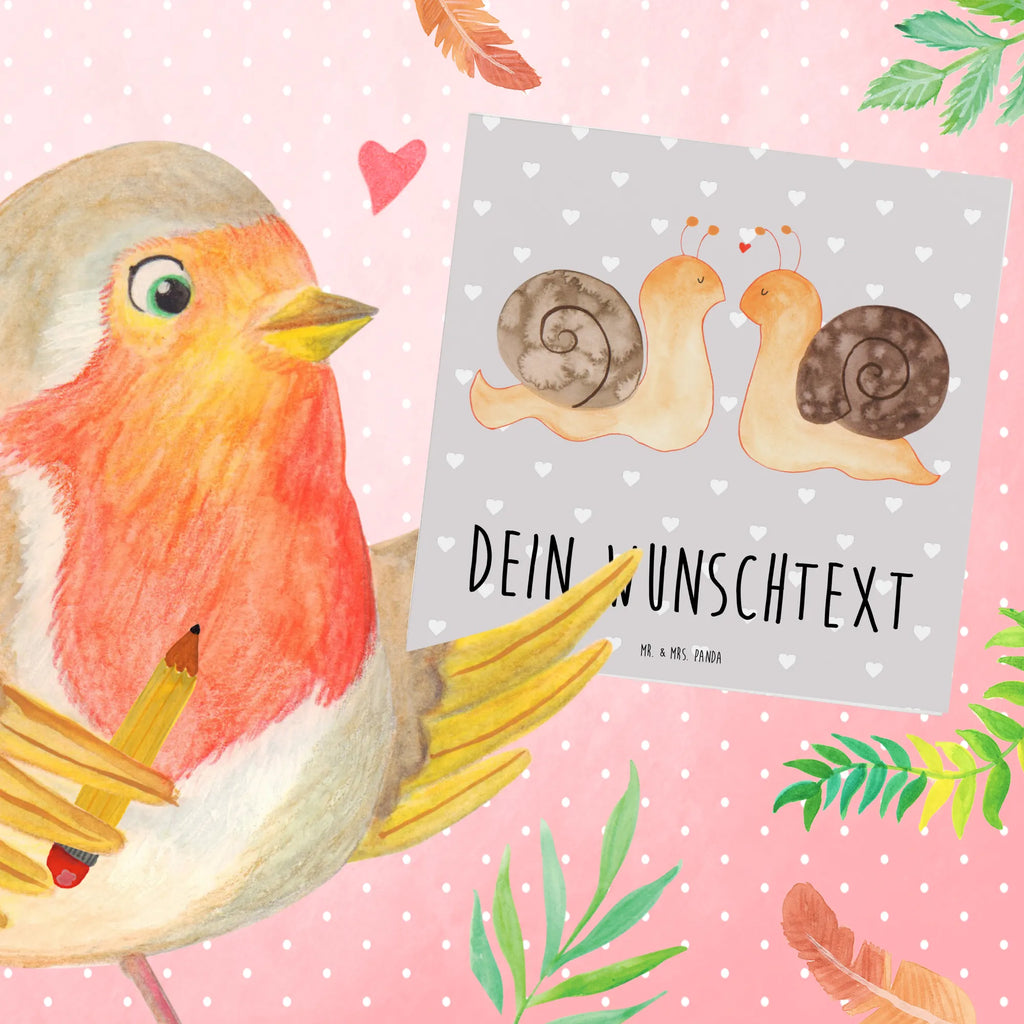 Personalized Deluxe Card Snails in love Personalisierte Karte, Grußkarte selbst gestalten, Grußkarten personalisiert, Personalisierte Geburtstagskarte, Personalisierte Glückwunschkarte, Personalisierte Hochzeitskarte, Grußkarte selber drucken, Grußkarte mit Namen, Personalisierte Einladungskarte, Personalisiertere Klappkarte, Grußkarte mit persönlichen Nachrichten, Personalisierte Grußkarte, Grußkarte als Geldgeschenk, Liebe, Partner, Freund, Freundin, Ehemann, Ehefrau, Heiraten, Verlobung, Heiratsantrag, Liebesgeschenk, Jahrestag, Hocheitstag