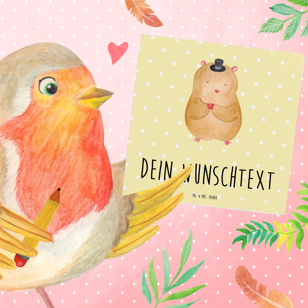 Personalized Deluxe Card hamster cap Personalisierte Glückwunschkarte, Grußkarte als Geldgeschenk, Grußkarte mit Namen, Personalisiertere Klappkarte, Grußkarte selbst gestalten, Personalisierte Hochzeitskarte, Personalisierte Geburtstagskarte, Personalisierte Karte, Grußkarte mit persönlichen Nachrichten, Personalisierte Grußkarte, Grußkarte selber drucken, Personalisierte Einladungskarte, Grußkarten personalisiert, Tiermotive, Gute Laune, lustige Sprüche, Tiere, Hut, Zylinder, Zwerghamster, Magier, Hamster, Zauberer