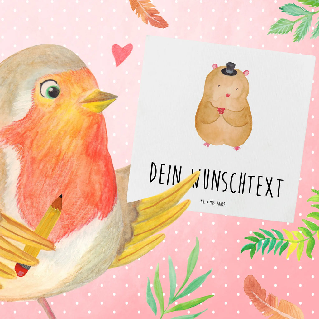 Personalized Deluxe Card hamster cap Personalisierte Glückwunschkarte, Grußkarte als Geldgeschenk, Grußkarte mit Namen, Personalisiertere Klappkarte, Grußkarte selbst gestalten, Personalisierte Hochzeitskarte, Personalisierte Geburtstagskarte, Personalisierte Karte, Grußkarte mit persönlichen Nachrichten, Personalisierte Grußkarte, Grußkarte selber drucken, Personalisierte Einladungskarte, Grußkarten personalisiert, Tiermotive, Gute Laune, lustige Sprüche, Tiere, Hut, Zylinder, Zwerghamster, Magier, Hamster, Zauberer
