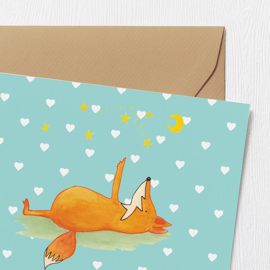 Personalized Deluxe Card Fox Stars Personalisiertere Klappkarte, Personalisierte Einladungskarte, Personalisierte Grußkarte, Grußkarte als Geldgeschenk, Grußkarte selber drucken, Grußkarten personalisiert, Personalisierte Glückwunschkarte, Grußkarte mit Namen, Grußkarte selbst gestalten, Grußkarte mit persönlichen Nachrichten, Personalisierte Geburtstagskarte, Personalisierte Hochzeitskarte, Personalisierte Karte, Fuchs, Füchse, Spruch schön, Spruch positiv, Romantik, tröstende Worte, Always Look on the Bright Side of Life
