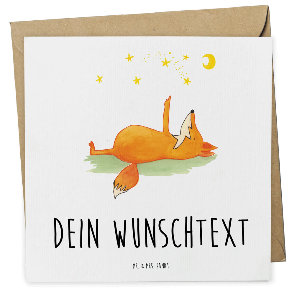Personalized Deluxe Card Fox Stars Personalisiertere Klappkarte, Personalisierte Einladungskarte, Personalisierte Grußkarte, Grußkarte als Geldgeschenk, Grußkarte selber drucken, Grußkarten personalisiert, Personalisierte Glückwunschkarte, Grußkarte mit Namen, Grußkarte selbst gestalten, Grußkarte mit persönlichen Nachrichten, Personalisierte Geburtstagskarte, Personalisierte Hochzeitskarte, Personalisierte Karte, Fuchs, Füchse, Spruch schön, Spruch positiv, Romantik, tröstende Worte, Always Look on the Bright Side of Life