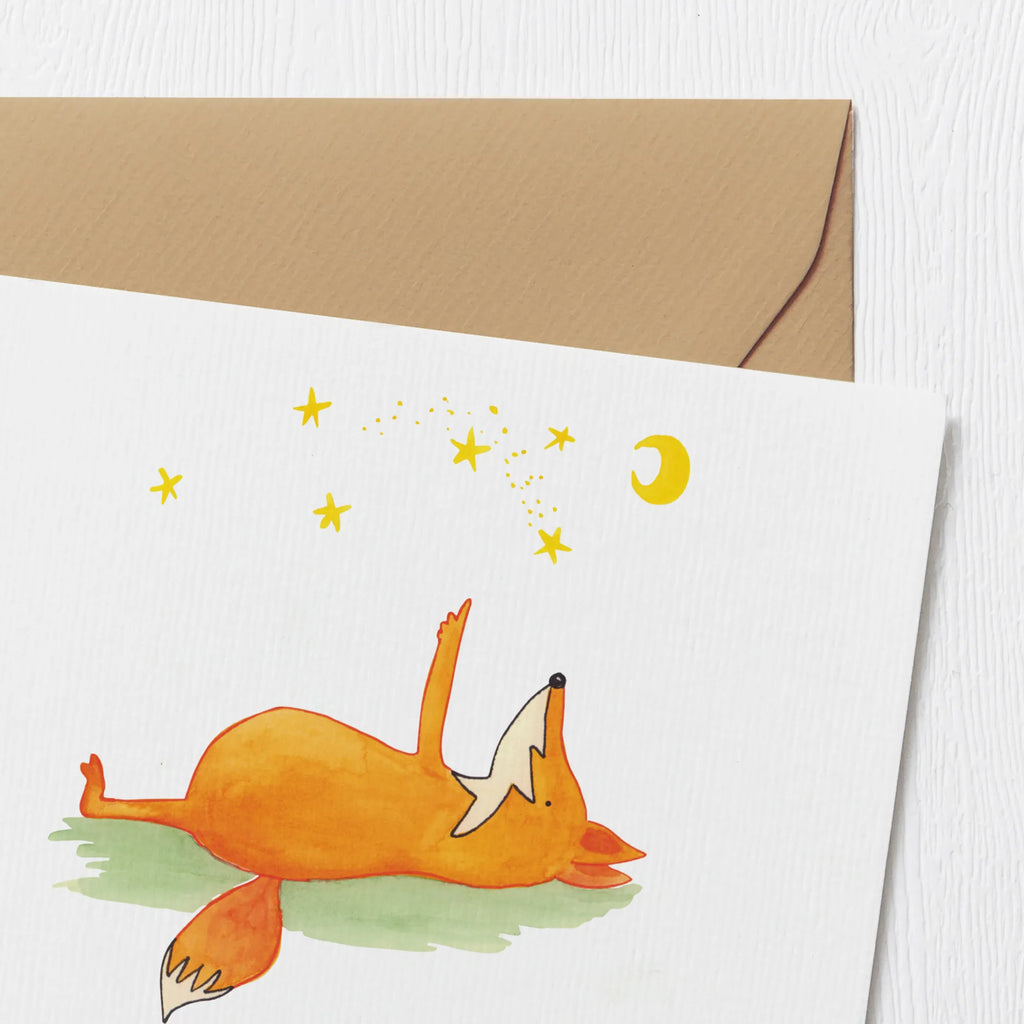 Personalized Deluxe Card Fox Stars Personalisiertere Klappkarte, Personalisierte Einladungskarte, Personalisierte Grußkarte, Grußkarte als Geldgeschenk, Grußkarte selber drucken, Grußkarten personalisiert, Personalisierte Glückwunschkarte, Grußkarte mit Namen, Grußkarte selbst gestalten, Grußkarte mit persönlichen Nachrichten, Personalisierte Geburtstagskarte, Personalisierte Hochzeitskarte, Personalisierte Karte, Fuchs, Füchse, Spruch schön, Spruch positiv, Romantik, tröstende Worte, Always Look on the Bright Side of Life