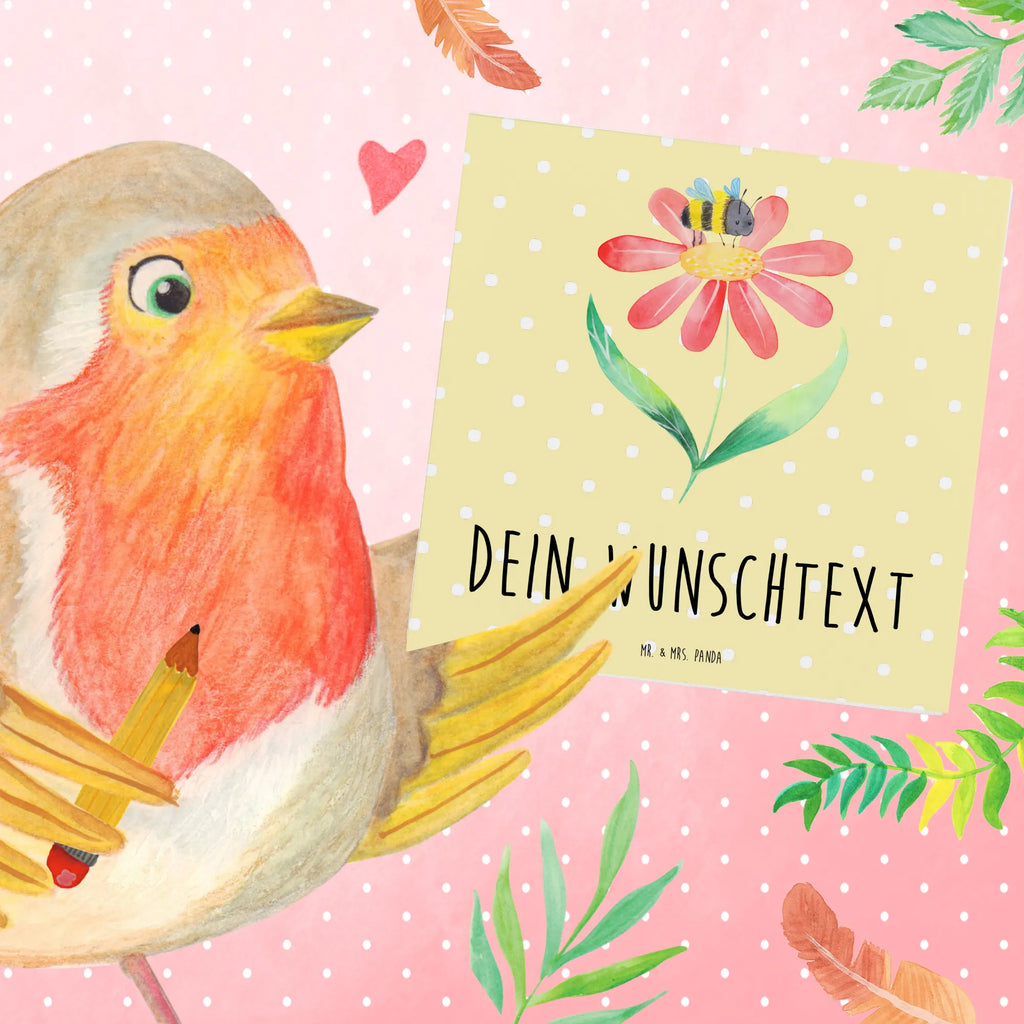 Personalized Deluxe Card bumblebee flower Personalisierte Glückwunschkarte, Personalisierte Einladungskarte, Grußkarte selbst gestalten, Personalisiertere Klappkarte, Grußkarte mit Namen, Personalisierte Karte, Grußkarte mit persönlichen Nachrichten, Personalisierte Hochzeitskarte, Grußkarte als Geldgeschenk, Grußkarten personalisiert, Personalisierte Grußkarte, Grußkarte selber drucken, Personalisierte Geburtstagskarte, Tiermotive, Gute Laune, lustige Sprüche, Tiere, Hummeln, Wespe, Blume, Feld, Biene, Hummel, Natur, Flauschig