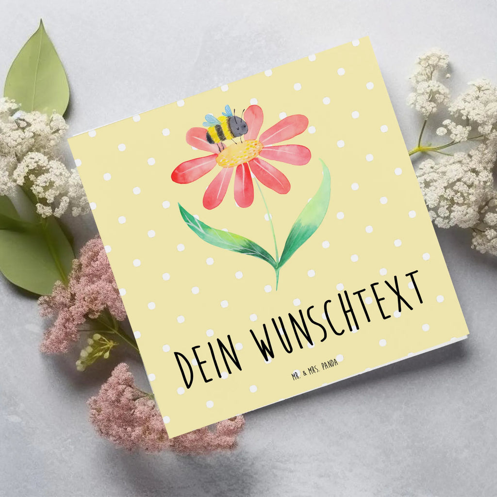 Personalized Deluxe Card bumblebee flower Personalisierte Glückwunschkarte, Personalisierte Einladungskarte, Grußkarte selbst gestalten, Personalisiertere Klappkarte, Grußkarte mit Namen, Personalisierte Karte, Grußkarte mit persönlichen Nachrichten, Personalisierte Hochzeitskarte, Grußkarte als Geldgeschenk, Grußkarten personalisiert, Personalisierte Grußkarte, Grußkarte selber drucken, Personalisierte Geburtstagskarte, Tiermotive, Gute Laune, lustige Sprüche, Tiere, Hummeln, Wespe, Blume, Feld, Biene, Hummel, Natur, Flauschig