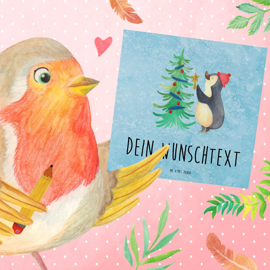 Personalisierte Deluxe Karte Pinguin Weihnachtsbaum Personalisierte Hochzeitskarte, Personalisierte Grußkarte, Personalisiertere Klappkarte, Personalisierte Einladungskarte, Grußkarten personalisiert, Personalisierte Geburtstagskarte, Grußkarte als Geldgeschenk, Grußkarte mit Namen, Personalisierte Glückwunschkarte, Grußkarte selber drucken, Personalisierte Karte, Grußkarte selbst gestalten, Grußkarte mit persönlichen Nachrichten, Winter, Weihnachten, Weihnachtsdeko, Nikolaus, Advent, Heiligabend, Wintermotiv, Pinguin