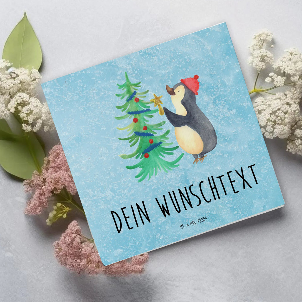 Personalisierte Deluxe Karte Pinguin Weihnachtsbaum Personalisierte Hochzeitskarte, Personalisierte Grußkarte, Personalisiertere Klappkarte, Personalisierte Einladungskarte, Grußkarten personalisiert, Personalisierte Geburtstagskarte, Grußkarte als Geldgeschenk, Grußkarte mit Namen, Personalisierte Glückwunschkarte, Grußkarte selber drucken, Personalisierte Karte, Grußkarte selbst gestalten, Grußkarte mit persönlichen Nachrichten, Winter, Weihnachten, Weihnachtsdeko, Nikolaus, Advent, Heiligabend, Wintermotiv, Pinguin