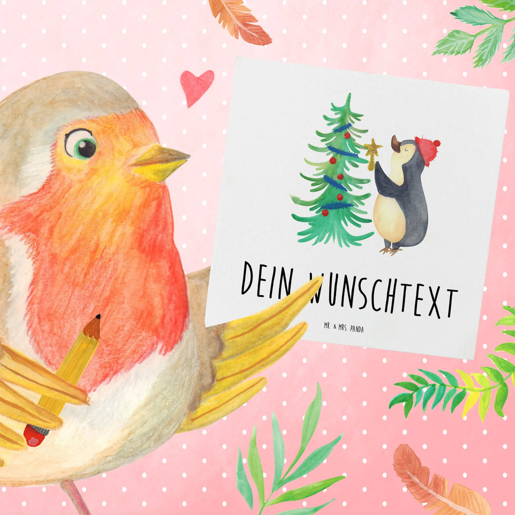 Personalisierte Deluxe Karte Pinguin Weihnachtsbaum Personalisierte Hochzeitskarte, Personalisierte Grußkarte, Personalisiertere Klappkarte, Personalisierte Einladungskarte, Grußkarten personalisiert, Personalisierte Geburtstagskarte, Grußkarte als Geldgeschenk, Grußkarte mit Namen, Personalisierte Glückwunschkarte, Grußkarte selber drucken, Personalisierte Karte, Grußkarte selbst gestalten, Grußkarte mit persönlichen Nachrichten, Winter, Weihnachten, Weihnachtsdeko, Nikolaus, Advent, Heiligabend, Wintermotiv, Pinguin