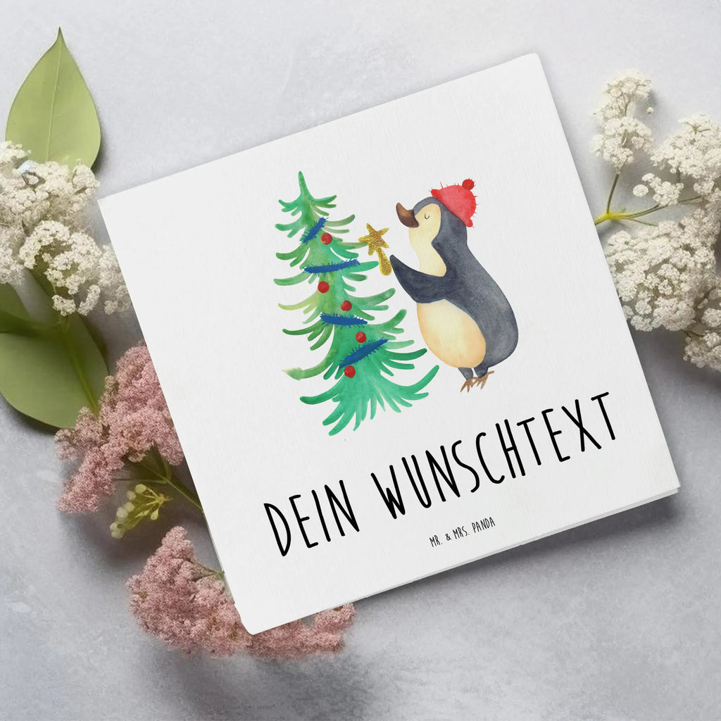Personalisierte Deluxe Karte Pinguin Weihnachtsbaum Personalisierte Hochzeitskarte, Personalisierte Grußkarte, Personalisiertere Klappkarte, Personalisierte Einladungskarte, Grußkarten personalisiert, Personalisierte Geburtstagskarte, Grußkarte als Geldgeschenk, Grußkarte mit Namen, Personalisierte Glückwunschkarte, Grußkarte selber drucken, Personalisierte Karte, Grußkarte selbst gestalten, Grußkarte mit persönlichen Nachrichten, Winter, Weihnachten, Weihnachtsdeko, Nikolaus, Advent, Heiligabend, Wintermotiv, Pinguin