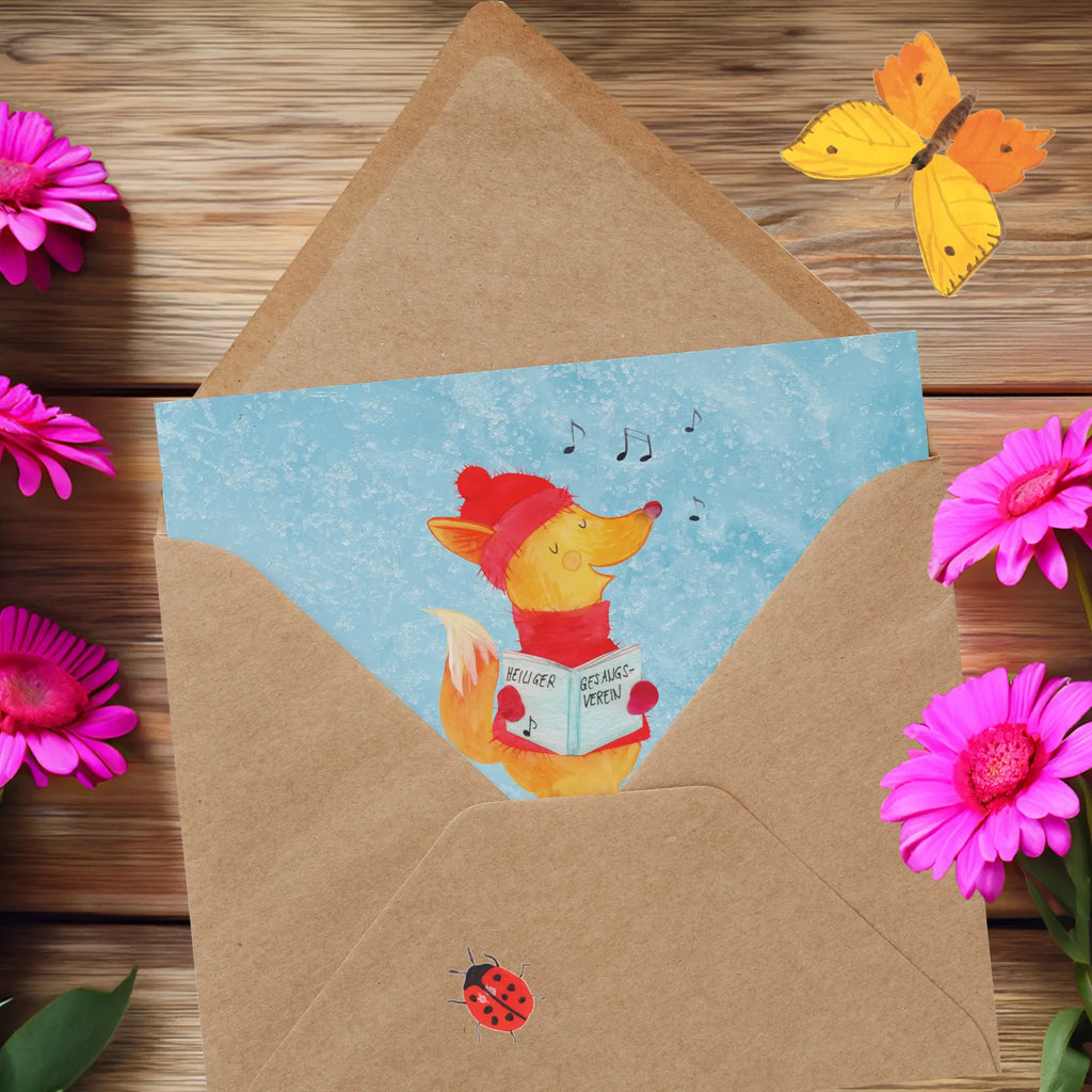 Personalisierte Deluxe Karte Fuchs Sänger Personalisierte Karte, Personalisierte Glückwunschkarte, Personalisierte Einladungskarte, Grußkarten personalisiert, Grußkarte selber drucken, Grußkarte mit persönlichen Nachrichten, Grußkarte mit Namen, Grußkarte selbst gestalten, Grußkarte als Geldgeschenk, Personalisierte Geburtstagskarte, Personalisierte Hochzeitskarte, Personalisierte Grußkarte, Personalisiertere Klappkarte, Winter, Weihnachten, Weihnachtsdeko, Nikolaus, Advent, Heiligabend, Wintermotiv, Singen, Weihnachtslieder, Sänger, Geschenk Sänger, Fuchs, Füchse