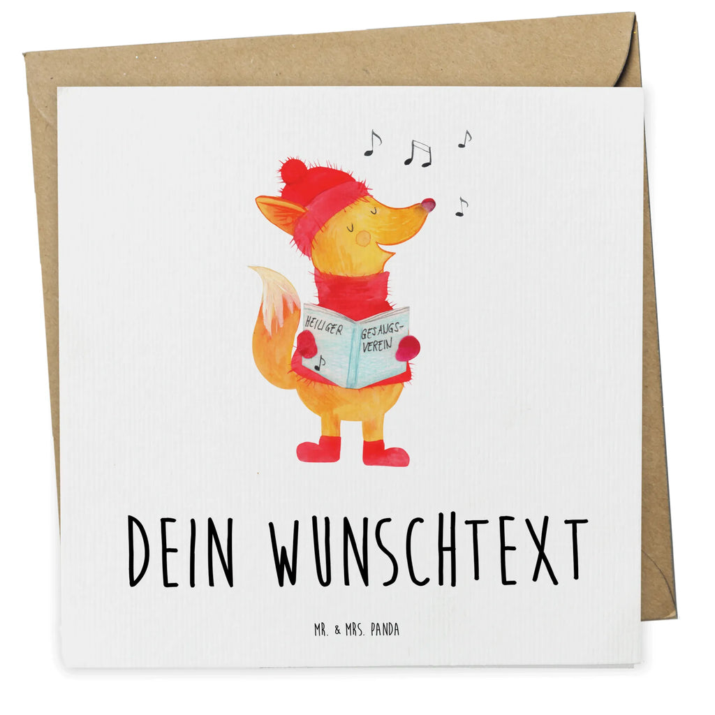 Personalisierte Deluxe Karte Fuchs Sänger Personalisierte Karte, Personalisierte Glückwunschkarte, Personalisierte Einladungskarte, Grußkarten personalisiert, Grußkarte selber drucken, Grußkarte mit persönlichen Nachrichten, Grußkarte mit Namen, Grußkarte selbst gestalten, Grußkarte als Geldgeschenk, Personalisierte Geburtstagskarte, Personalisierte Hochzeitskarte, Personalisierte Grußkarte, Personalisiertere Klappkarte, Winter, Weihnachten, Weihnachtsdeko, Nikolaus, Advent, Heiligabend, Wintermotiv, Singen, Weihnachtslieder, Sänger, Geschenk Sänger, Fuchs, Füchse
