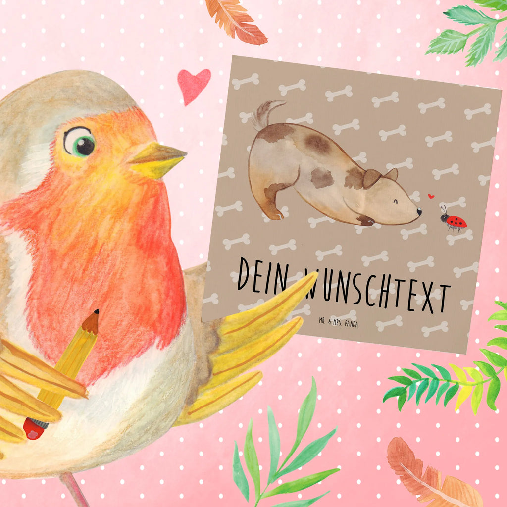 Personalisierte Deluxe Karte Hund Marienkäfer Grußkarten personalisiert, Personalisierte Glückwunschkarte, Personalisierte Grußkarte, Personalisierte Hochzeitskarte, Personalisierte Karte, Grußkarte mit Namen, Grußkarte mit persönlichen Nachrichten, Personalisiertere Klappkarte, Grußkarte selber drucken, Personalisierte Einladungskarte, Personalisierte Geburtstagskarte, Grußkarte als Geldgeschenk, Grußkarte selbst gestalten, Hund, Hundemotiv, Haustier, Hunderasse, Tierliebhaber, Hundebesitzer, Sprüche, Hunde, Mischlinghund, Hundespruch, Mischling, Marienkäfer