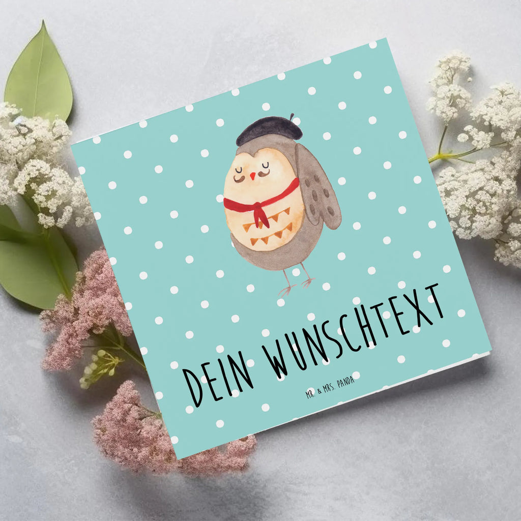 Personalized Deluxe Card Owl France Grußkarte selber drucken, Personalisierte Karte, Personalisierte Grußkarte, Grußkarten personalisiert, Personalisierte Einladungskarte, Personalisierte Geburtstagskarte, Personalisierte Hochzeitskarte, Grußkarte als Geldgeschenk, Personalisiertere Klappkarte, Grußkarte selbst gestalten, Grußkarte mit Namen, Grußkarte mit persönlichen Nachrichten, Personalisierte Glückwunschkarte, Eule, La vie est belle, Spruch Französisch, Frankreich, Owl, Eulen, das Leben ist schön, hibou, Spruch schön, Eule Deko