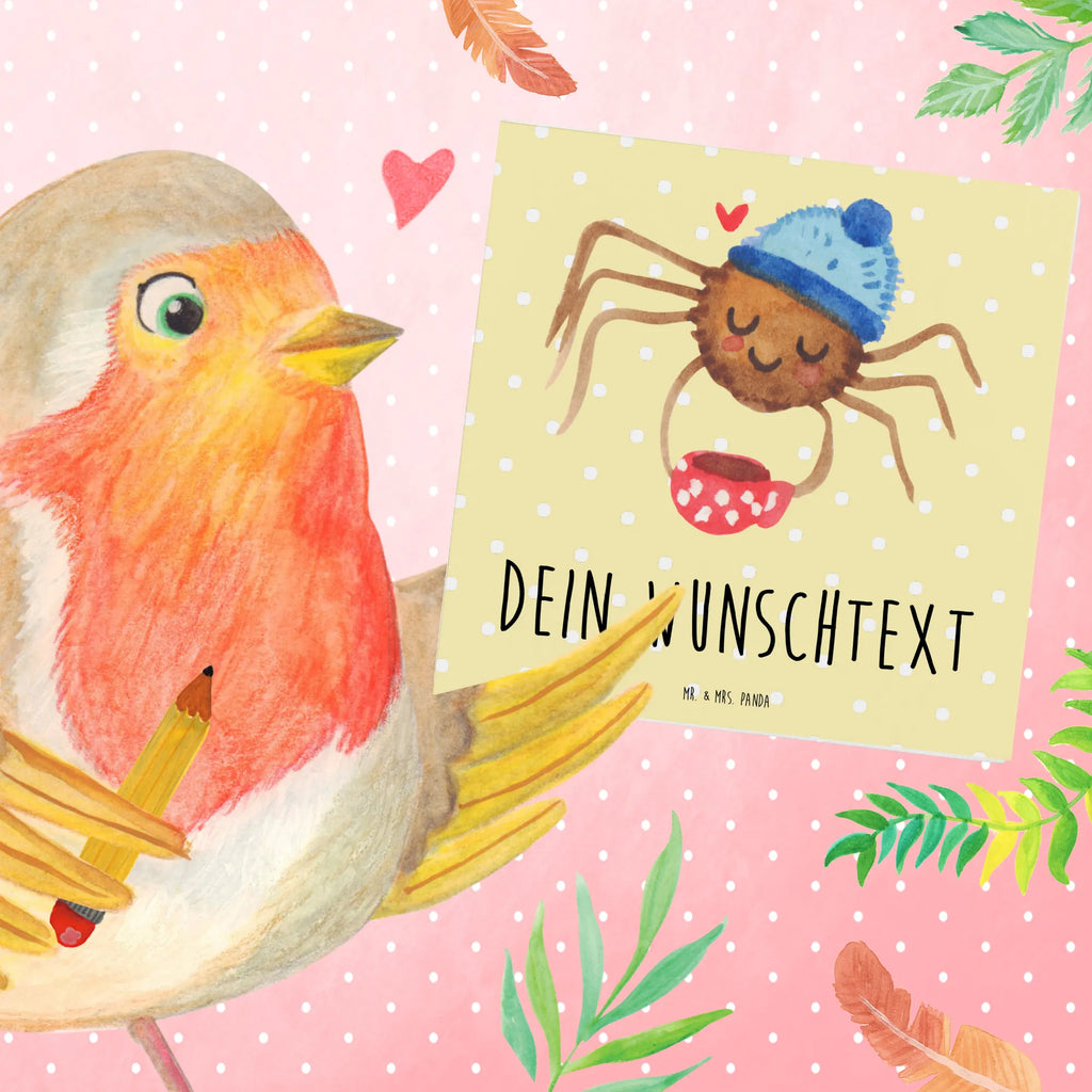 Personalisierte Deluxe Karte Spinne Agathe Kaffee Grußkarte als Geldgeschenk, Grußkarte mit persönlichen Nachrichten, Personalisierte Geburtstagskarte, Personalisierte Hochzeitskarte, Grußkarte selbst gestalten, Personalisierte Einladungskarte, Personalisierte Glückwunschkarte, Personalisiertere Klappkarte, Personalisierte Karte, Grußkarte mit Namen, Grußkarten personalisiert, Grußkarte selber drucken, Personalisierte Grußkarte, Spinne Agathe, Spinne, Agathe, Videos, Merchandise, Weiser Spruch, Morgen, Lebensweisheiten, Morgenmuffel, Kaffee