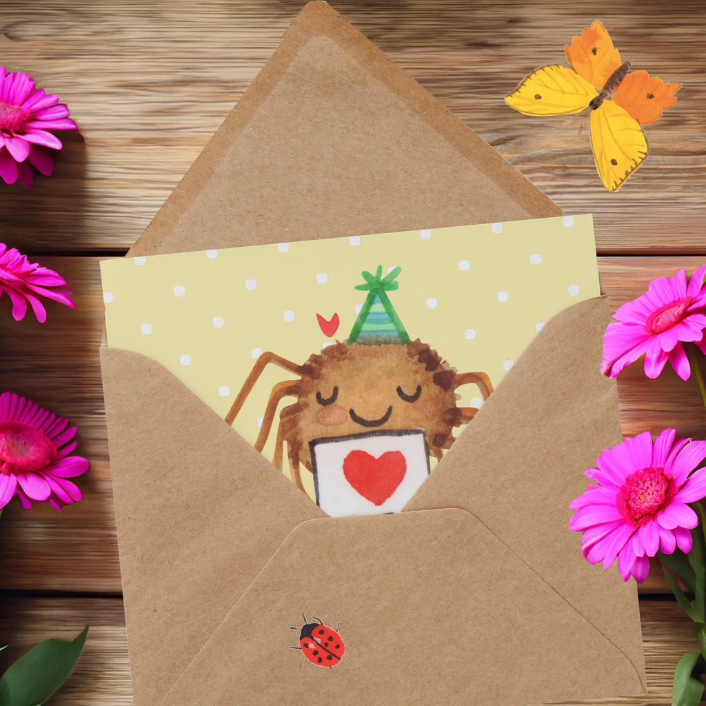 Personalisierte Deluxe Karte Spinne Agathe Brief Grußkarte mit persönlichen Nachrichten, Personalisierte Hochzeitskarte, Grußkarte als Geldgeschenk, Personalisierte Glückwunschkarte, Personalisierte Geburtstagskarte, Grußkarte mit Namen, Grußkarten personalisiert, Grußkarte selber drucken, Grußkarte selbst gestalten, Personalisierte Grußkarte, Personalisierte Karte, Personalisierte Einladungskarte, Personalisiertere Klappkarte, Spinne Agathe, Spinne, Agathe, Videos, Merchandise, Treuebeweis, Liebespaar, Heiratsantrag, Verliebt, Liebesgeschenk, Treuetest, Ich Liebe dich, Liebesbeweis