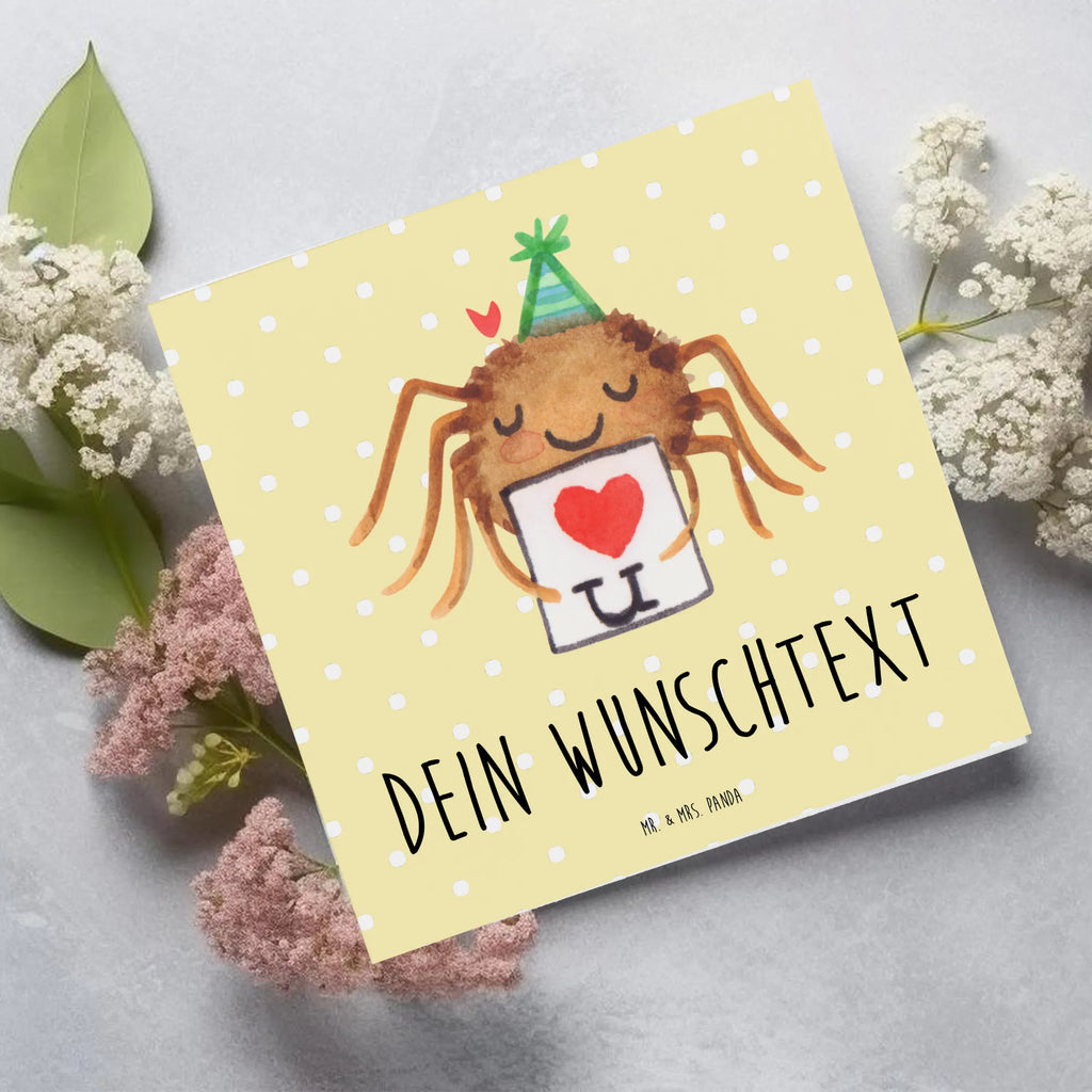 Personalisierte Deluxe Karte Spinne Agathe Brief Grußkarte mit persönlichen Nachrichten, Personalisierte Hochzeitskarte, Grußkarte als Geldgeschenk, Personalisierte Glückwunschkarte, Personalisierte Geburtstagskarte, Grußkarte mit Namen, Grußkarten personalisiert, Grußkarte selber drucken, Grußkarte selbst gestalten, Personalisierte Grußkarte, Personalisierte Karte, Personalisierte Einladungskarte, Personalisiertere Klappkarte, Spinne Agathe, Spinne, Agathe, Videos, Merchandise, Treuebeweis, Liebespaar, Heiratsantrag, Verliebt, Liebesgeschenk, Treuetest, Ich Liebe dich, Liebesbeweis