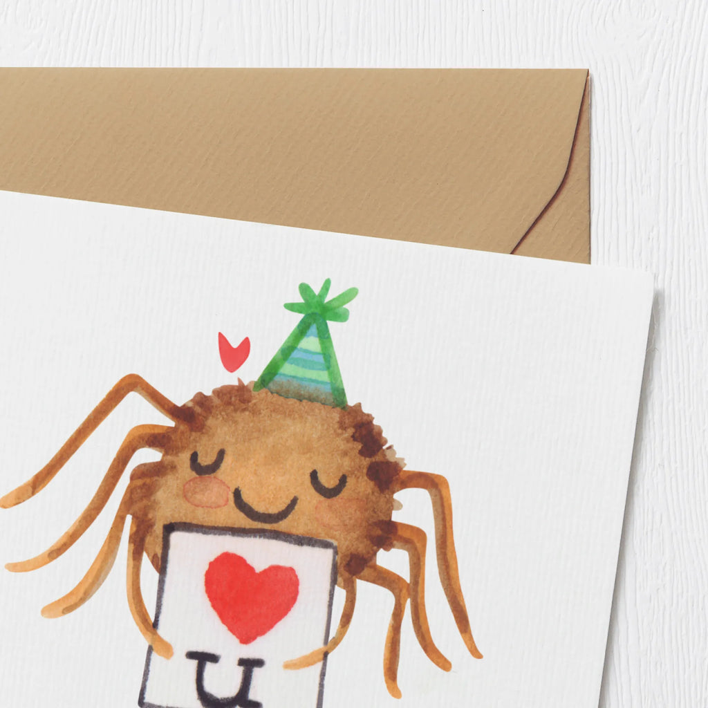 Personalisierte Deluxe Karte Spinne Agathe Brief Grußkarte mit persönlichen Nachrichten, Personalisierte Hochzeitskarte, Grußkarte als Geldgeschenk, Personalisierte Glückwunschkarte, Personalisierte Geburtstagskarte, Grußkarte mit Namen, Grußkarten personalisiert, Grußkarte selber drucken, Grußkarte selbst gestalten, Personalisierte Grußkarte, Personalisierte Karte, Personalisierte Einladungskarte, Personalisiertere Klappkarte, Spinne Agathe, Spinne, Agathe, Videos, Merchandise, Treuebeweis, Liebespaar, Heiratsantrag, Verliebt, Liebesgeschenk, Treuetest, Ich Liebe dich, Liebesbeweis