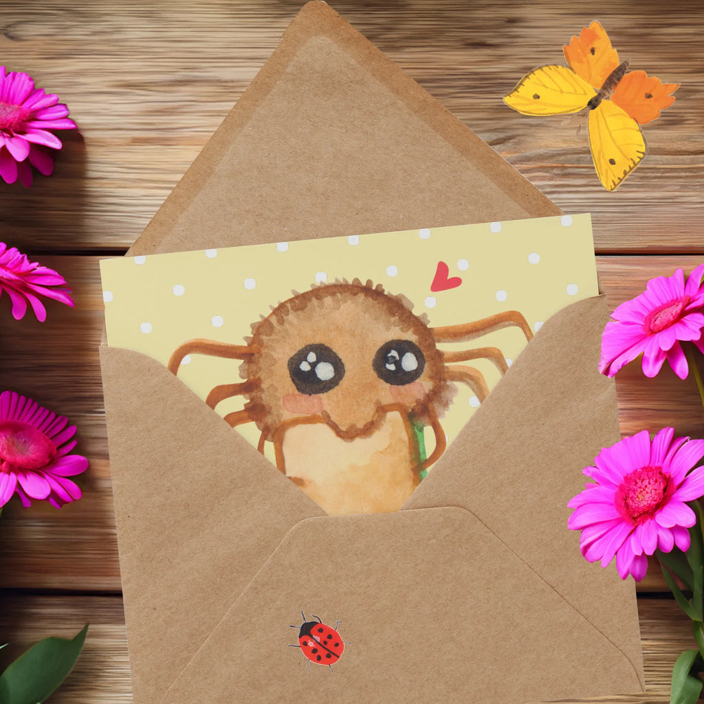 Personalized Deluxe Card Spider Agathe Sandwich Grußkarte mit persönlichen Nachrichten, Grußkarte als Geldgeschenk, Grußkarte selbst gestalten, Grußkarte mit Namen, Personalisierte Glückwunschkarte, Personalisierte Einladungskarte, Grußkarte selber drucken, Personalisierte Geburtstagskarte, Personalisierte Karte, Grußkarten personalisiert, Personalisierte Grußkarte, Personalisiertere Klappkarte, Personalisierte Hochzeitskarte, Spinne Agathe, Spinne, Agathe, Videos, Merchandise, Verfressen, Hunger, Mut, Lebensfreude, Alles wird gut, Glück, Hungrig