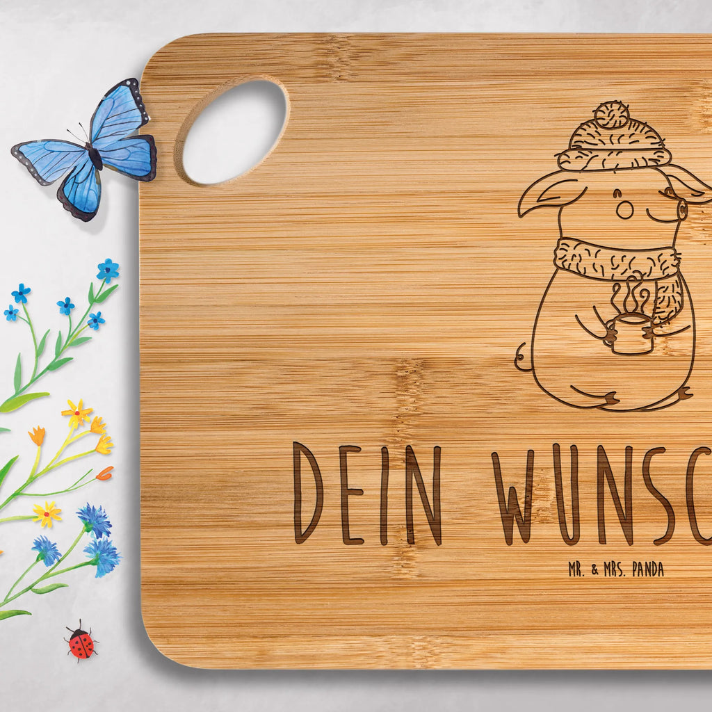 Personalized Cutting Board Pig Mulled wine Winter, Christmas, Christmas time, snow, Christmas market, mulled wine, mulled pig, punch