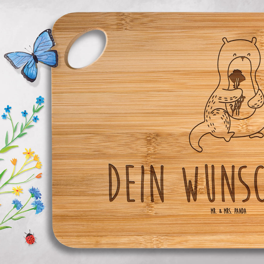 Personalized Cutting Board otter Bunch of flowers otter, marten, sea otter, European otter, water mammal, aquatic animal, baby otter, predator, water, otter gifts, animal lover, gift ideas for animal lovers, animal, mammal, water animal, gifts for people in love, Otter Sea Otter Lake Otter