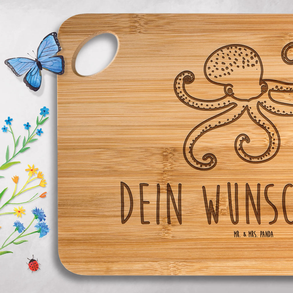 Spersonalizowana deska do krojenia Ośmiornica Motywy zwierzęce, dobra energia, zabawne powiedzonka, zwierzęta