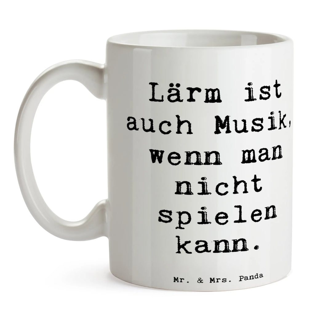 Mug Saying Lärm ist auch Musik, wenn man nicht spielen kann. Tasse, Kaffeetasse, Teetasse, Becher, Kaffeebecher, Teebecher, Keramiktasse, Porzellantasse, Büro Tasse, Geschenk Tasse, Tasse Sprüche, Tasse Motive, Kaffeetassen, Tasse bedrucken, Designer Tasse, Cappuccino Tassen, Schöne Teetassen, Instrumente, Geschenke Musiker, Musikliebhaber