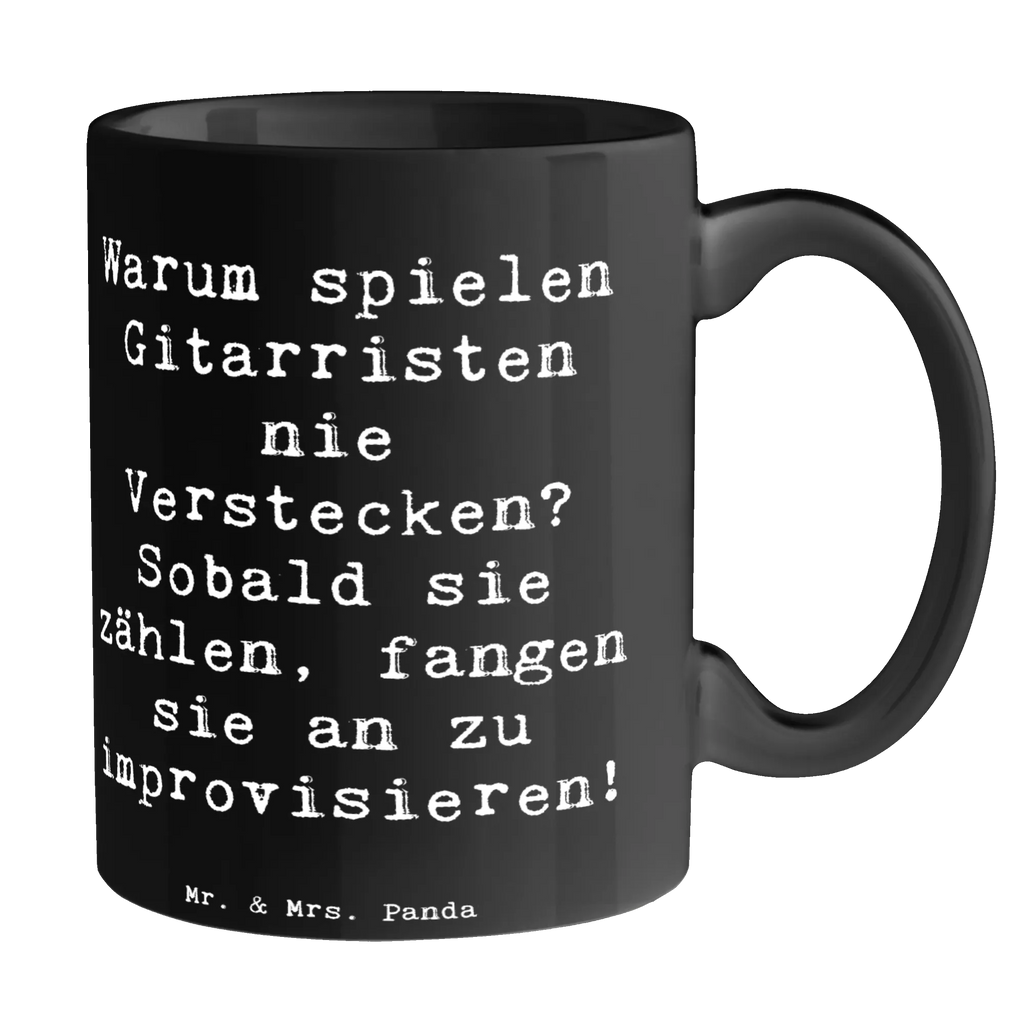 Tasse Spruch Gitarre Improvisation Tasse mit Zitaten, Bürotasse, Tasse mit Motiven, Kaffeetasse, Teetasse, Geschenktasse, Keramiktasse, Tasse, Porzellantasse, Instrumente, Geschenke Musiker, Musikliebhaber