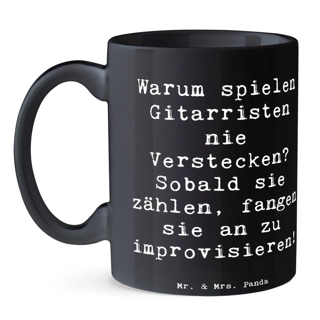 Tasse Spruch Gitarre Improvisation Tasse mit Zitaten, Bürotasse, Tasse mit Motiven, Kaffeetasse, Teetasse, Geschenktasse, Keramiktasse, Tasse, Porzellantasse, Instrumente, Geschenke Musiker, Musikliebhaber