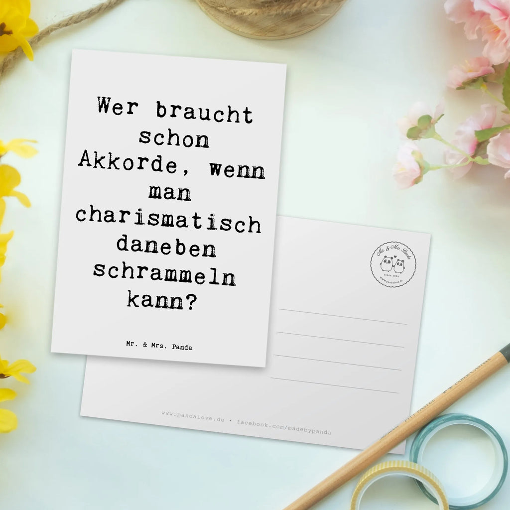 Postkarte Spruch Charisma Gitarre Ansichtskarten, Geburtstagskarte, Einladung, Ansichtskarte, Einladung Geburtstag, Einladungskarte, Einladungskarten Geburtstag, Postkarte, Karte, Dankeskarte, Grußkarte, Geschenkkarte, Instrumente, Geschenke Musiker, Musikliebhaber