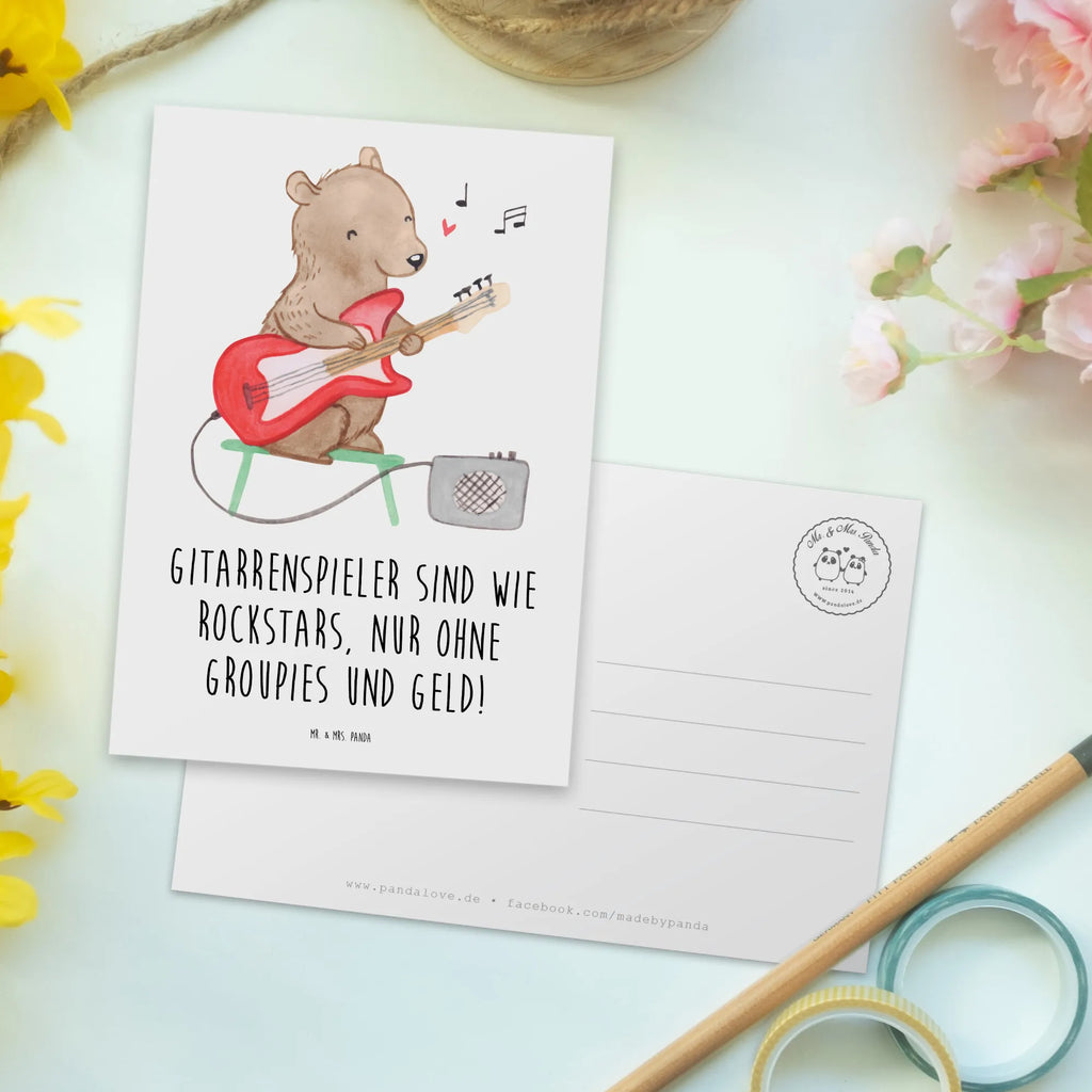 Postcard Gitarrenspieler sind wie Rockstars, nur ohne Groupies und Geld! Ansichtskarten, Karte, Einladungskarte, Geschenkkarte, Grußkarte, Geburtstagskarte, Ansichtskarte, Postkarte, Dankeskarte, Einladung Geburtstag, Einladung, Einladungskarten Geburtstag, Instrumente, Geschenke Musiker, Musikliebhaber
