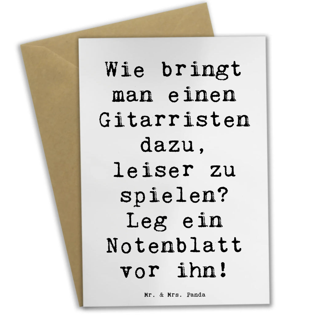 Grußkarte Spruch Gitarren Trick Grußkarte, Ansichtskarten, Karte, Hochzeitskarte, Glückwunschkarte, Geburtstagskarte, Klappkarte, Einladungskarte, Instrumente, Geschenke Musiker, Musikliebhaber