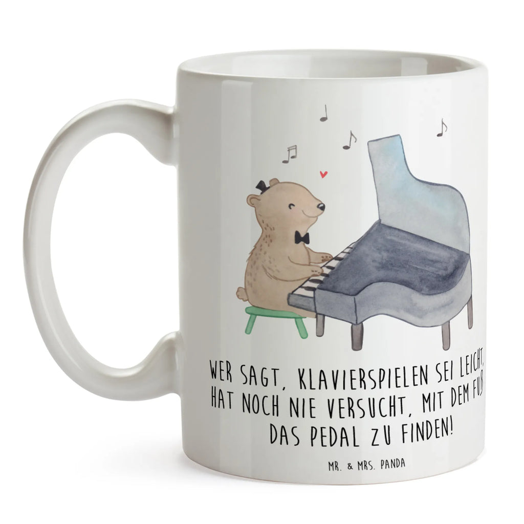 Mug Wer sagt, Klavierspielen sei leicht, hat noch nie versucht, mit dem Fuß das Pedal zu finden! Tasse mit Zitaten, Tasse, Teetasse, Tasse mit Motiven, Keramiktasse, Porzellantasse, Geschenktasse, Bürotasse, Kaffeetasse, Instrumente, Geschenke Musiker, Musikliebhaber