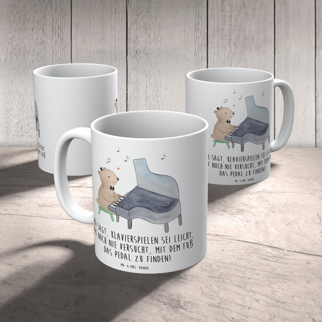 Mug Wer sagt, Klavierspielen sei leicht, hat noch nie versucht, mit dem Fuß das Pedal zu finden! Tasse mit Zitaten, Tasse, Teetasse, Tasse mit Motiven, Keramiktasse, Porzellantasse, Geschenktasse, Bürotasse, Kaffeetasse, Instrumente, Geschenke Musiker, Musikliebhaber