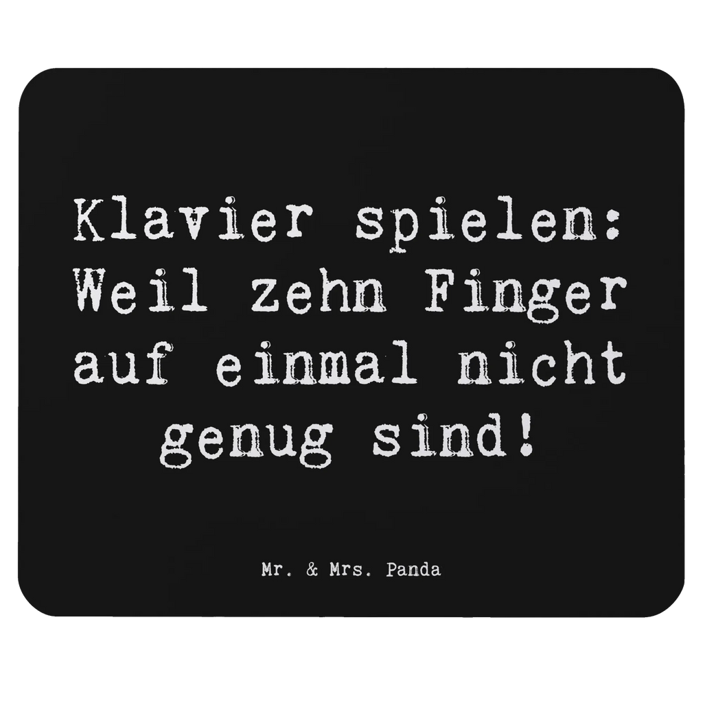 Mouse mat Saying Klavier spielen: Weil zehn Finger auf einmal nicht genug sind! Mauspad, Büroausstattung, Mauspad Büro, PC Zubehör, Arbeitszimmer, Mausunterlage, Designer Mauspad, Mousepad, Computer zubehör, Einzigartiges Mauspad, Instrumente, Geschenke Musiker, Musikliebhaber