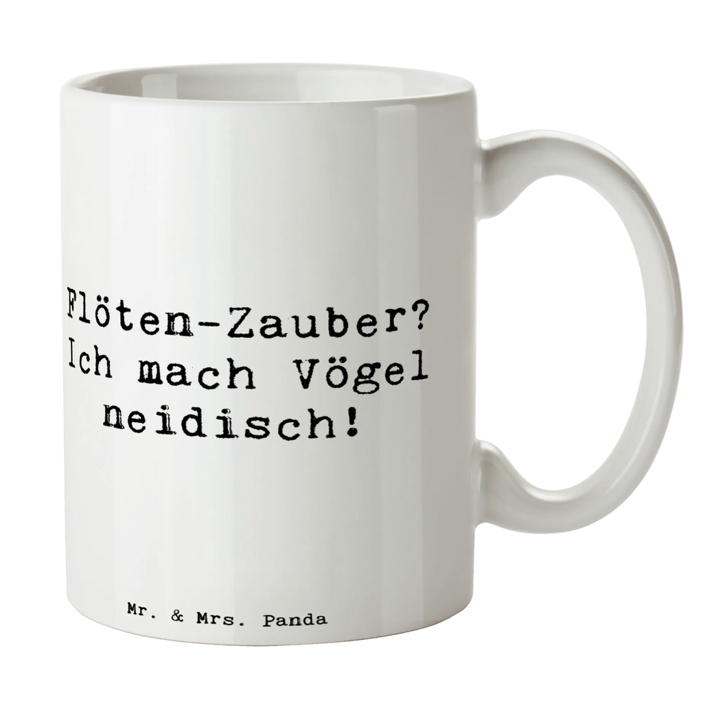 Mug Saying Flöten-Zauber? Ich mach Vögel neidisch! Geschenktasse, Bürotasse, Tasse mit Motiven, Teetasse, Porzellantasse, Keramiktasse, Tasse, Tasse mit Zitaten, Kaffeetasse, Instrumente, Geschenke Musiker, Musikliebhaber