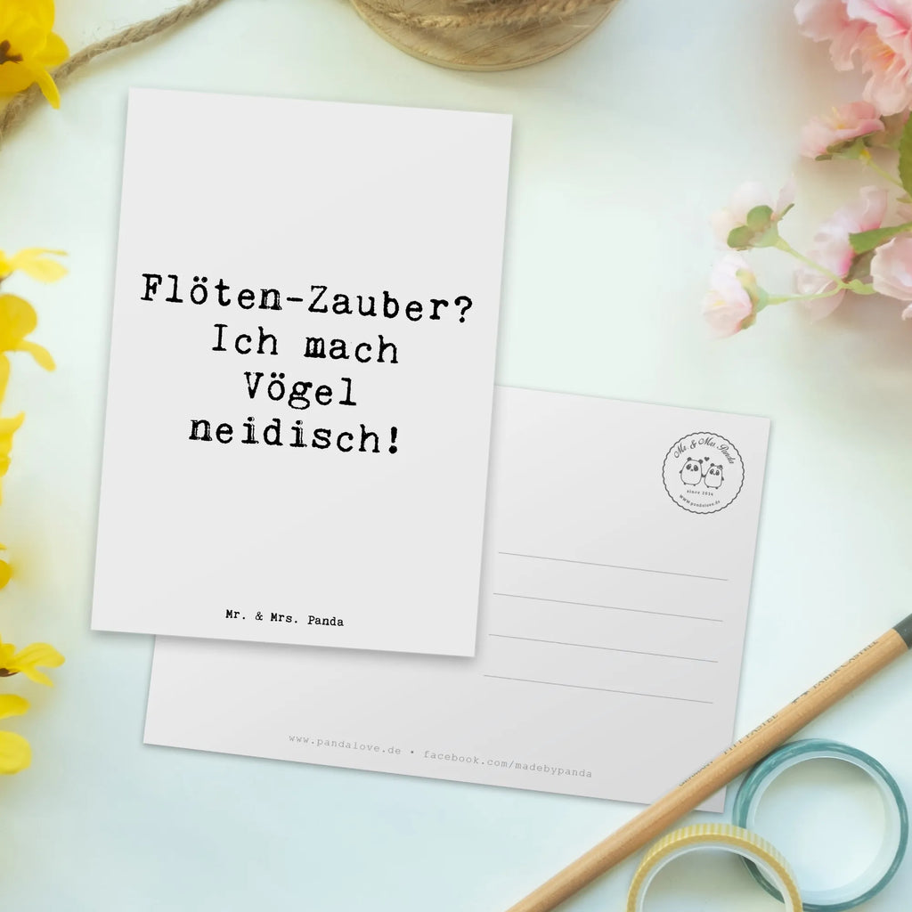 Postkarte Spruch Flöte Zauber Ansichtskarten, Einladungskarte, Postkarte, Geburtstagskarte, Geschenkkarte, Karte, Einladungskarten Geburtstag, Dankeskarte, Grußkarte, Ansichtskarte, Einladung Geburtstag, Einladung, Instrumente, Geschenke Musiker, Musikliebhaber