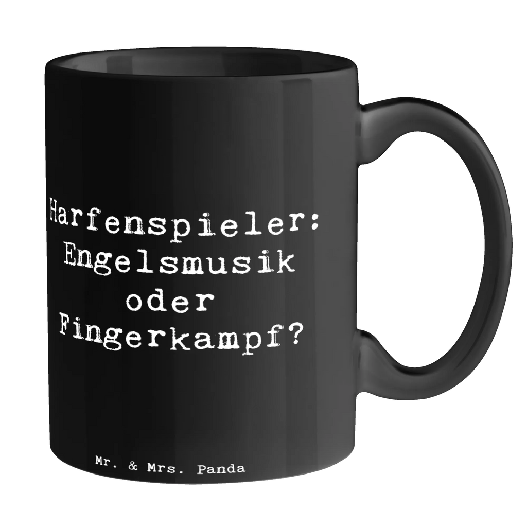 Tasse Spruch Harfe Melodien Tasse mit Zitaten, Tasse, Porzellantasse, Geschenktasse, Teetasse, Kaffeetasse, Bürotasse, Tasse mit Motiven, Keramiktasse, Instrumente, Geschenke Musiker, Musikliebhaber