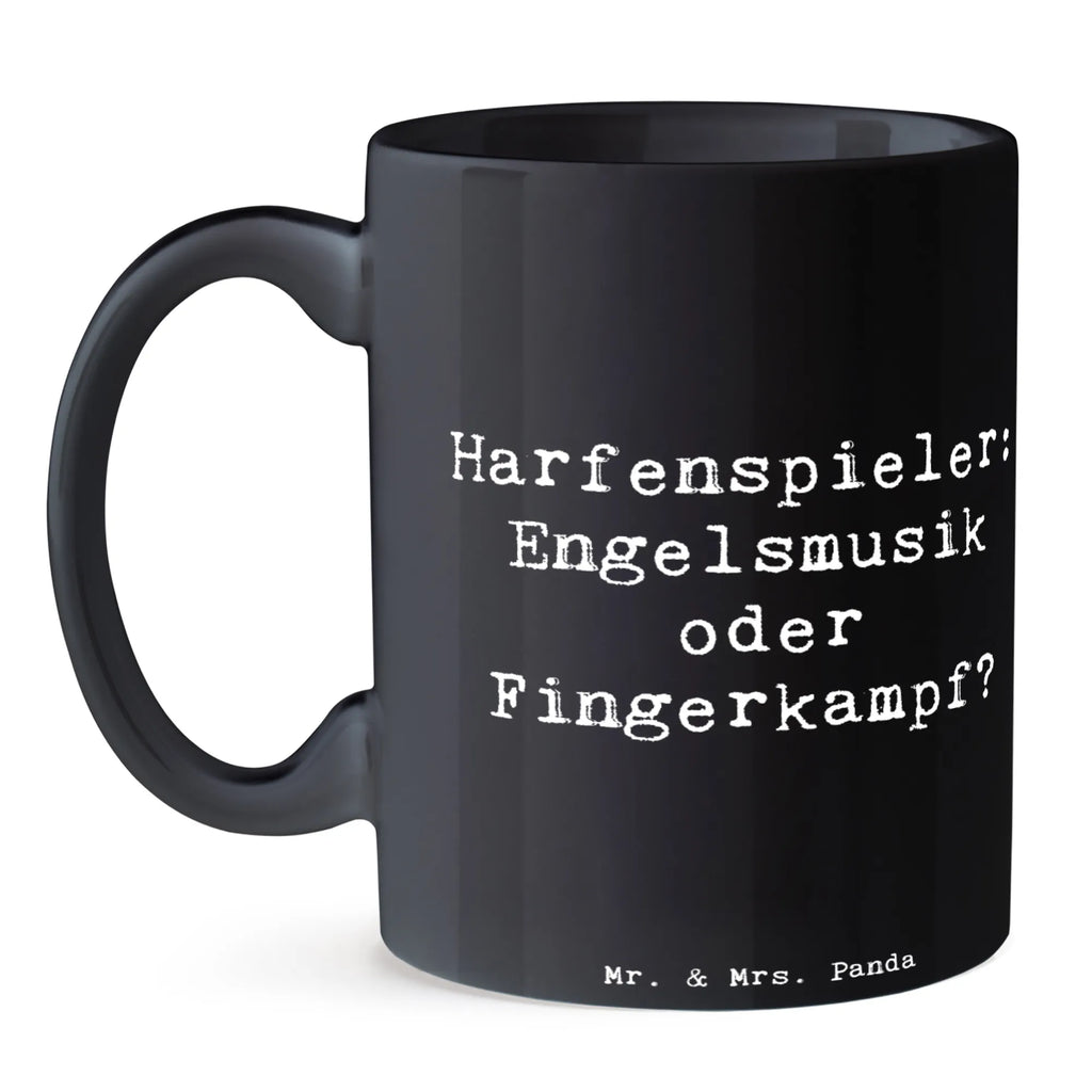 Tasse Spruch Harfe Melodien Tasse mit Zitaten, Tasse, Porzellantasse, Geschenktasse, Teetasse, Kaffeetasse, Bürotasse, Tasse mit Motiven, Keramiktasse, Instrumente, Geschenke Musiker, Musikliebhaber