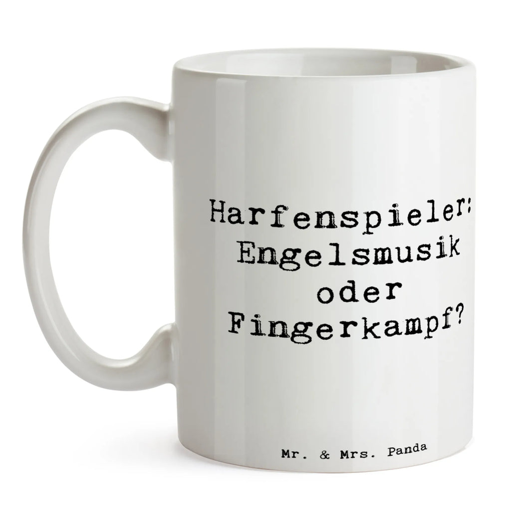 Tasse Spruch Harfe Melodien Tasse mit Zitaten, Tasse, Porzellantasse, Geschenktasse, Teetasse, Kaffeetasse, Bürotasse, Tasse mit Motiven, Keramiktasse, Instrumente, Geschenke Musiker, Musikliebhaber