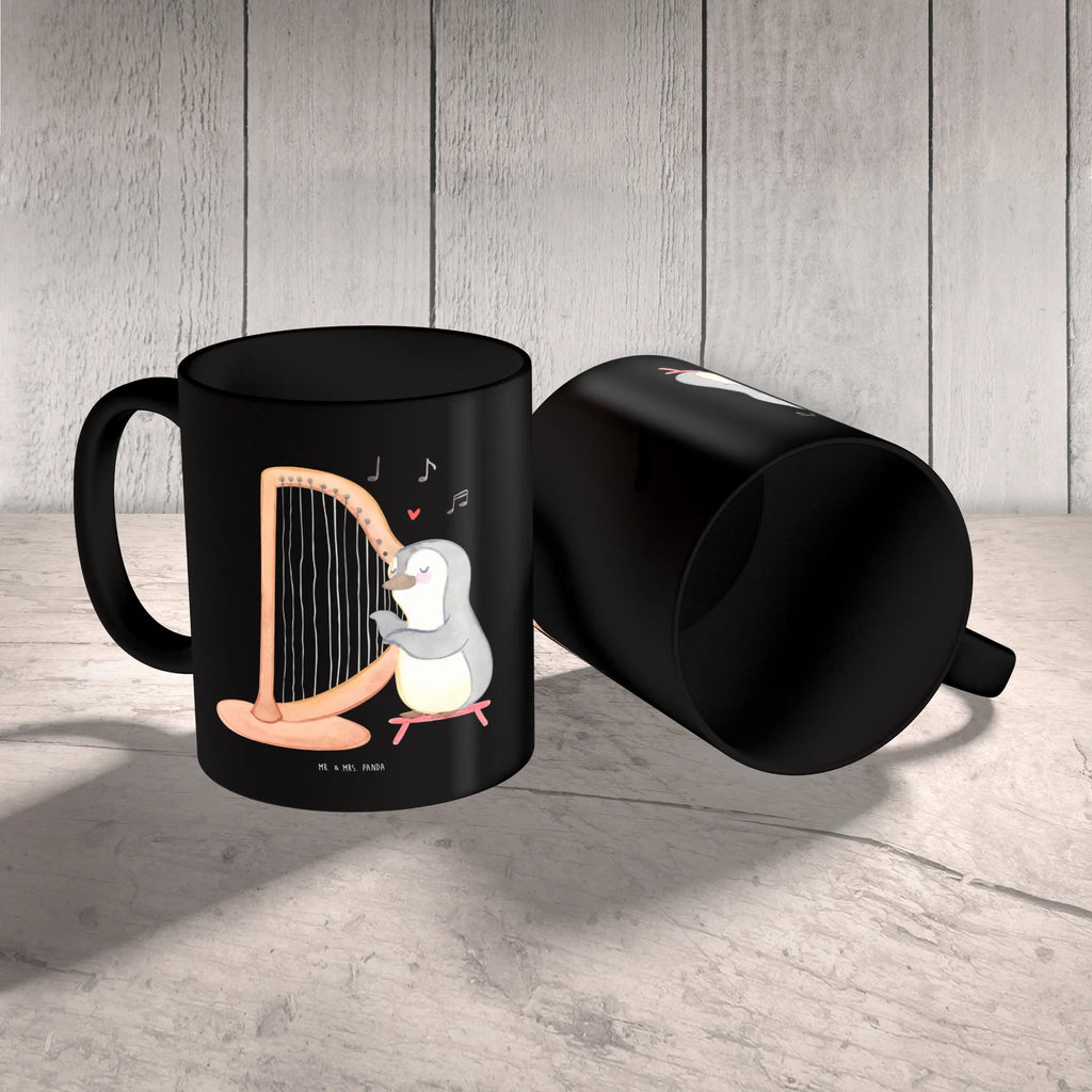 Tasse Harfe Melodien Tasse mit Zitaten, Kaffeetasse, Keramiktasse, Tasse, Porzellantasse, Geschenktasse, Bürotasse, Teetasse, Tasse mit Motiven, Instrumente, Geschenke Musiker, Musikliebhaber