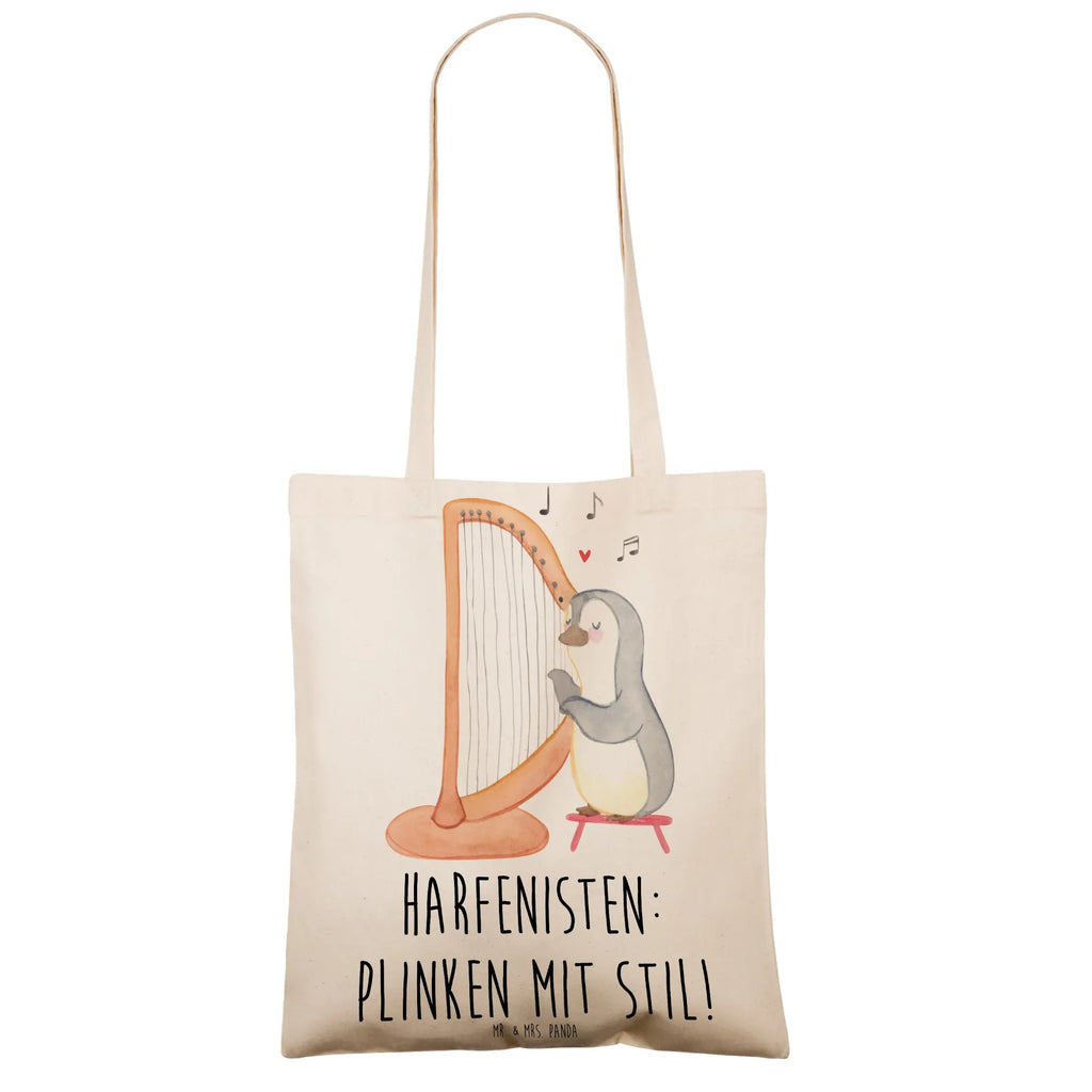 Tote bag Harfenisten: Plinken mit Stil! Tragetasche, Beutel, Umhängetasche, Stoffbeutel, Badetasche, Schultertasche, Jutetasche, Shopper, Strandtasche, Tasche, Beuteltasche, Jutebeutel, Einkaufstüte, Einkaufstasche, Laptoptasche, Stofftasche, Instrumente, Geschenke Musiker, Musikliebhaber