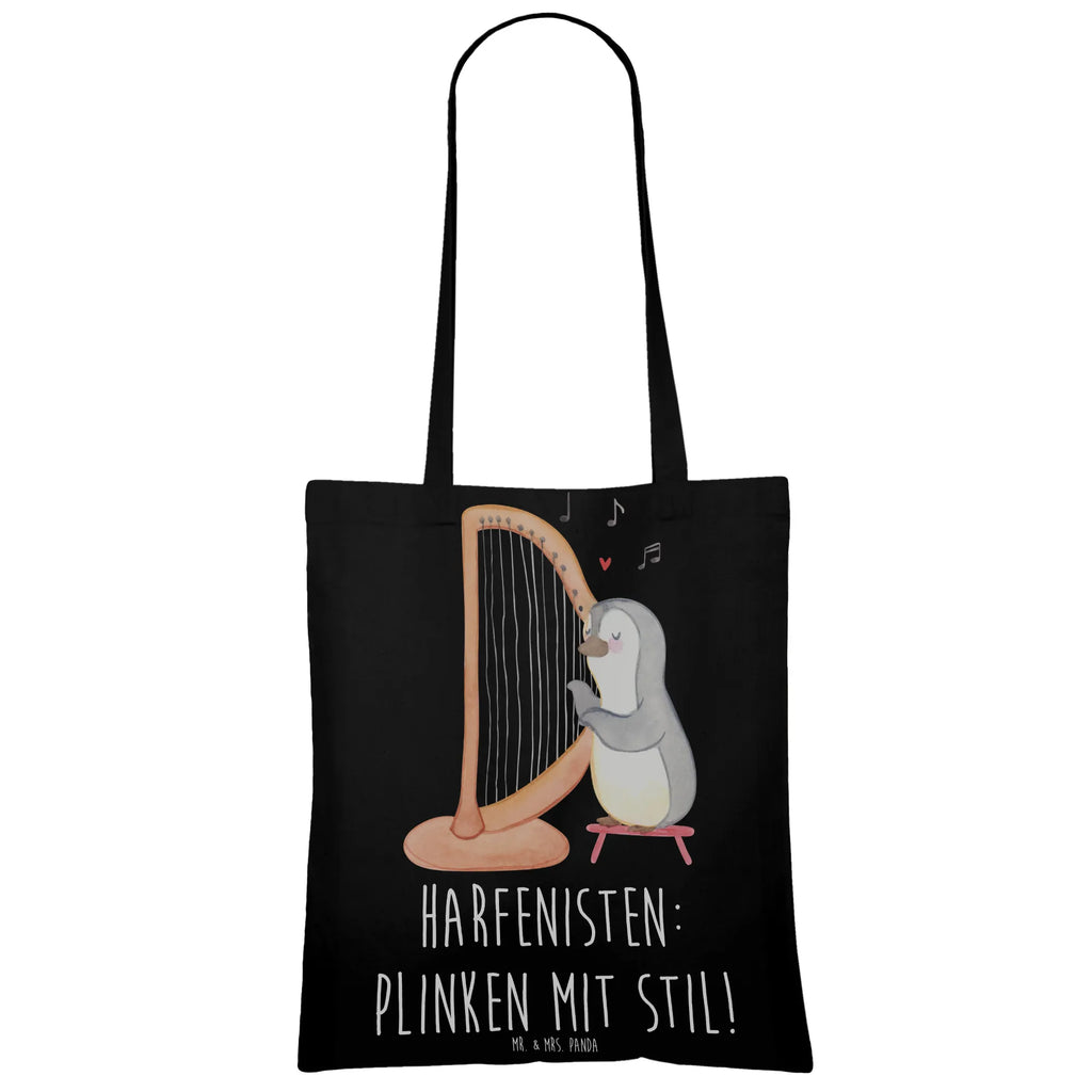 Tote bag Harfenisten: Plinken mit Stil! Tragetasche, Beutel, Umhängetasche, Stoffbeutel, Badetasche, Schultertasche, Jutetasche, Shopper, Strandtasche, Tasche, Beuteltasche, Jutebeutel, Einkaufstüte, Einkaufstasche, Laptoptasche, Stofftasche, Instrumente, Geschenke Musiker, Musikliebhaber