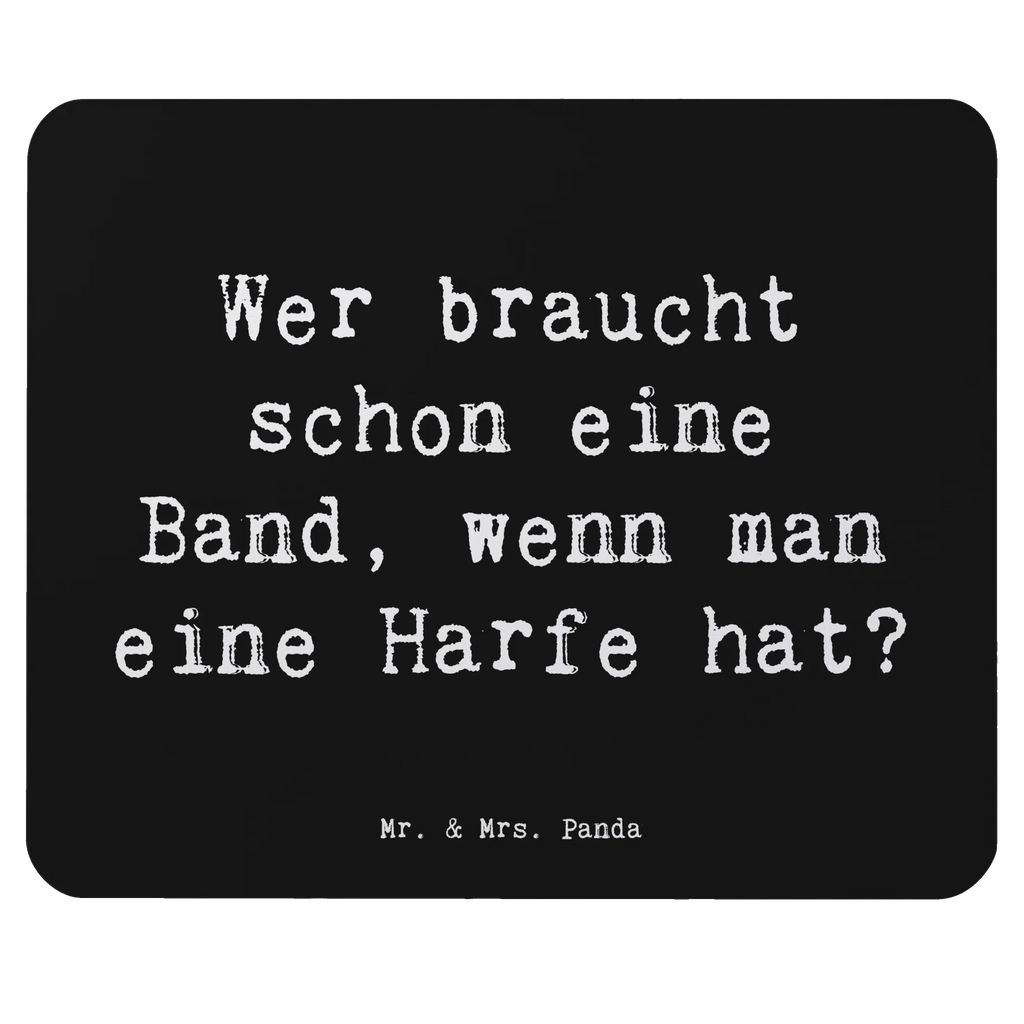 Mouse mat Saying Wer braucht schon eine Band, wenn man eine Harfe hat? PC Zubehör, Mausunterlage, Mauspad, Computer zubehör, Designer Mauspad, Einzigartiges Mauspad, Büroausstattung, Mauspad Büro, Arbeitszimmer, Mousepad, Instrumente, Geschenke Musiker, Musikliebhaber