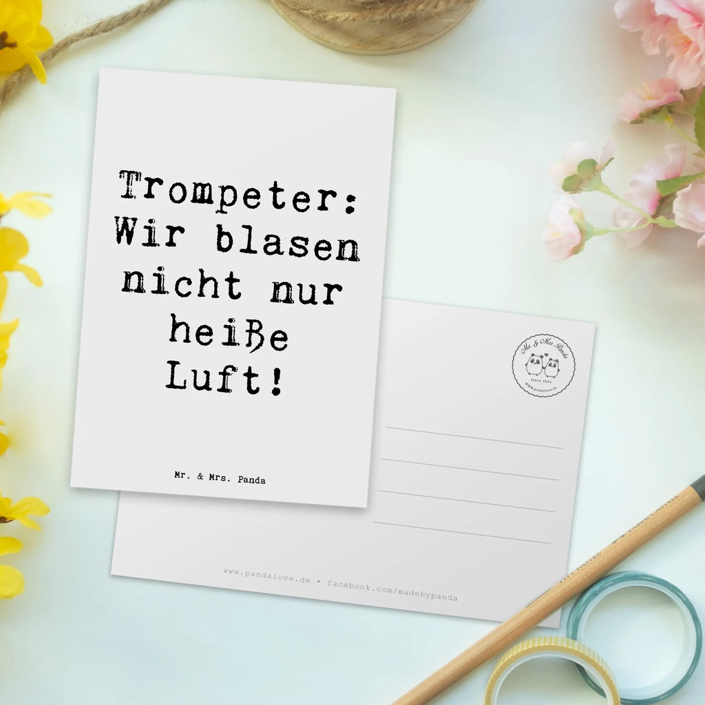 Postkarte Spruch Trompete Kunst Einladung, Karte, Ansichtskarte, Ansichtskarten, Geschenkkarte, Einladungskarte, Einladung Geburtstag, Grußkarte, Dankeskarte, Einladungskarten Geburtstag, Geburtstagskarte, Postkarte, Instrumente, Geschenke Musiker, Musikliebhaber