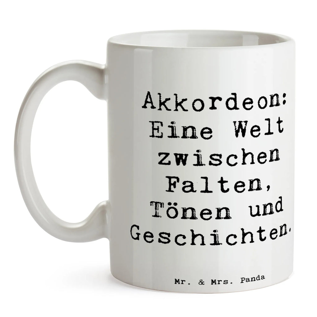 Mug Saying Akkordeon: Eine Welt zwischen Falten, Tönen und Geschichten. Bürotasse, Porzellantasse, Tasse, Keramiktasse, Geschenktasse, Teetasse, Tasse mit Motiven, Kaffeetasse, Tasse mit Zitaten, Instrumente, Geschenke Musiker, Musikliebhaber