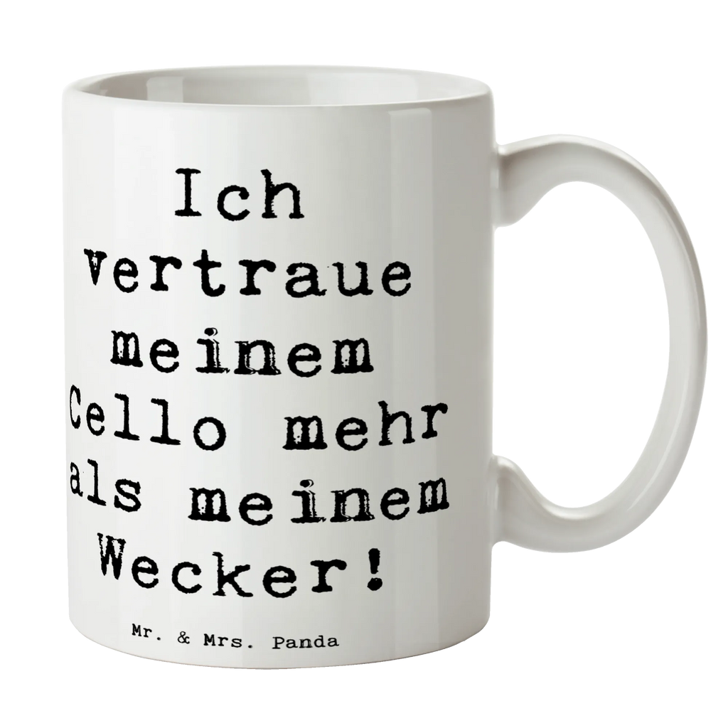 Tasse Spruch Cello Vertrauen Tasse mit Zitaten, Tasse mit Motiven, Kaffeetasse, Porzellantasse, Teetasse, Keramiktasse, Geschenktasse, Tasse, Bürotasse, Instrumente, Geschenke Musiker, Musikliebhaber