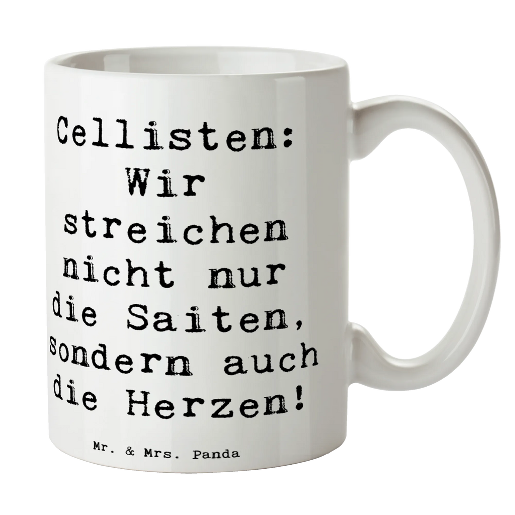 Tasse Spruch Cello Herz Tasse mit Zitaten, Geschenktasse, Teetasse, Kaffeetasse, Tasse mit Motiven, Bürotasse, Porzellantasse, Keramiktasse, Tasse, Instrumente, Geschenke Musiker, Musikliebhaber