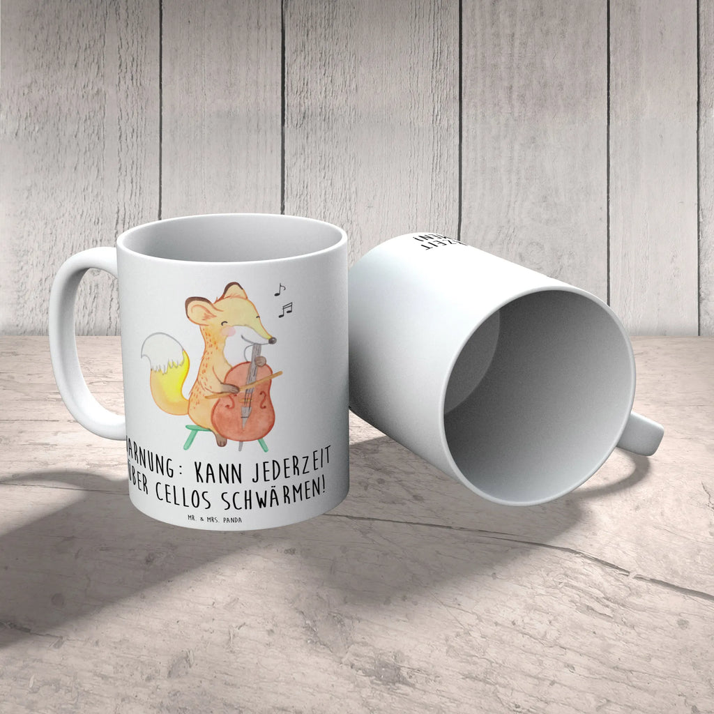 Mug Warnung: Kann jederzeit über Cellos schwärmen! Keramiktasse, Teetasse, Tasse mit Zitaten, Tasse mit Motiven, Geschenktasse, Kaffeetasse, Bürotasse, Tasse, Porzellantasse, Instrumente, Geschenke Musiker, Musikliebhaber