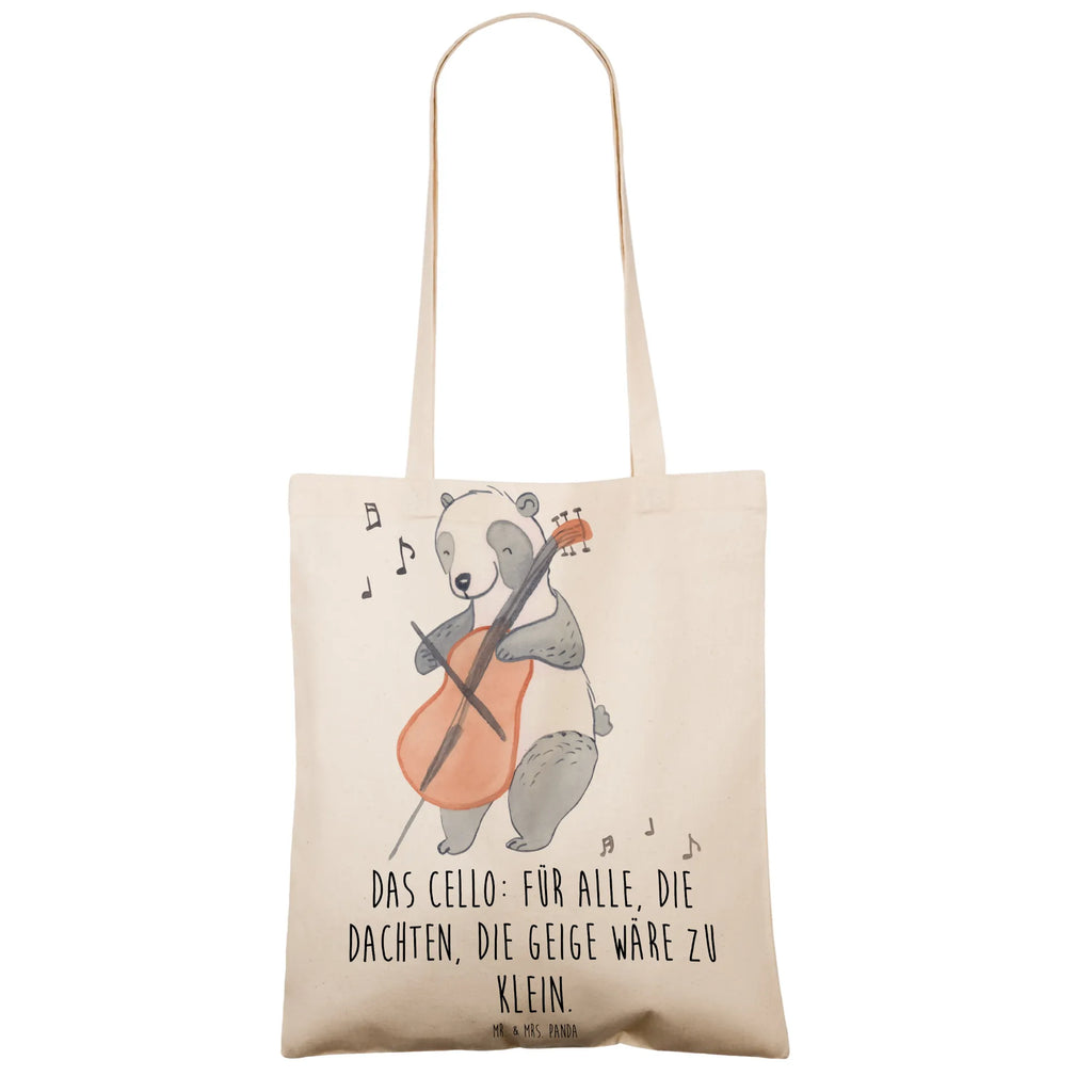 Tote bag Das Cello: Für alle, die dachten, die Geige wäre zu klein. Badetasche, Tragetasche, Stoffbeutel, Laptoptasche, Strandtasche, Stofftasche, Jutebeutel, Einkaufstasche, Einkaufstüte, Beuteltasche, Jutetasche, Shopper, Beutel, Schultertasche, Umhängetasche, Tasche, Instrumente, Geschenke Musiker, Musikliebhaber