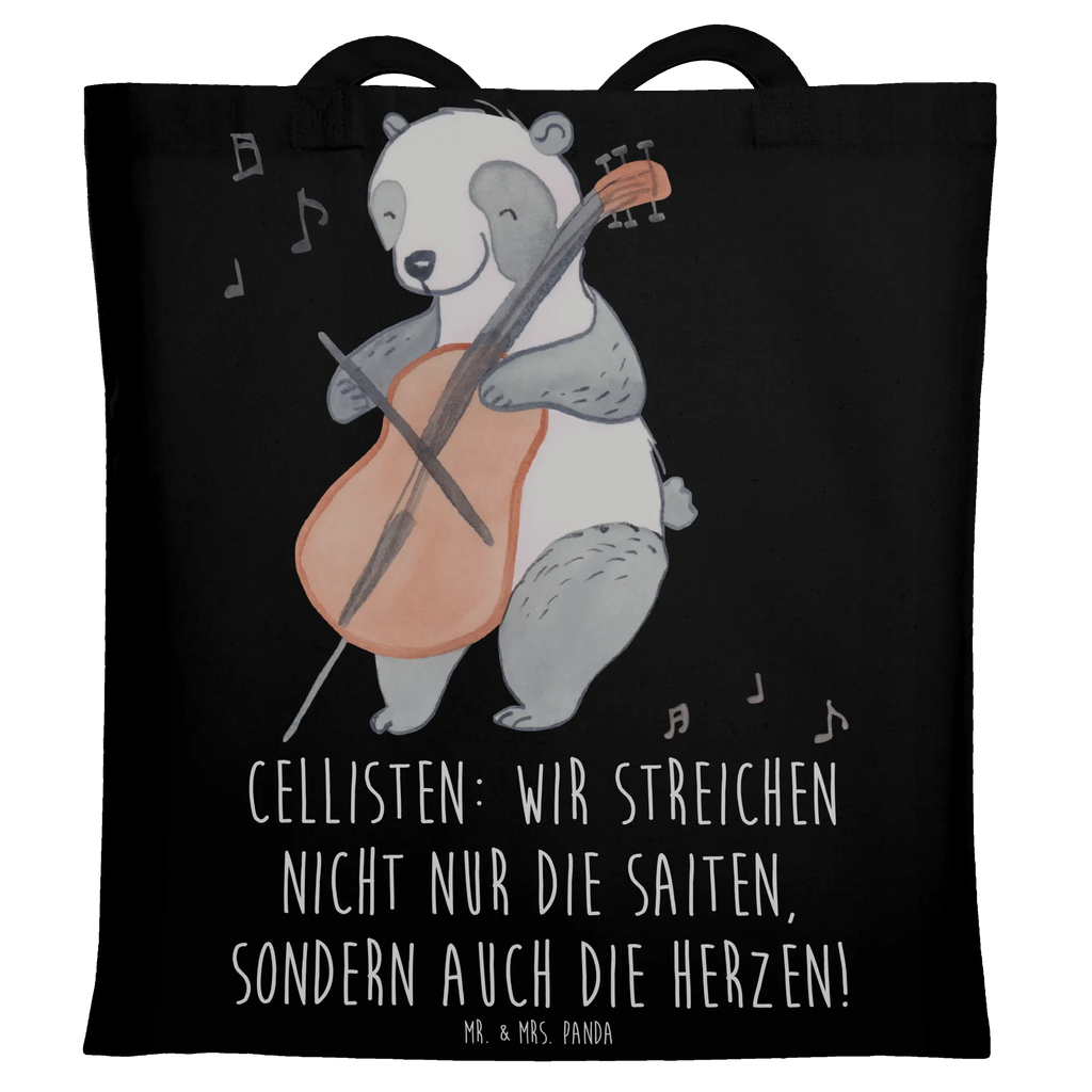 Tote bag Cellisten: Wir streichen nicht nur die Saiten, sondern auch die Herzen! Laptoptasche, Stoffbeutel, Beutel, Strandtasche, Beuteltasche, Tasche, Stofftasche, Einkaufstüte, Jutebeutel, Jutetasche, Tragetasche, Einkaufstasche, Shopper, Umhängetasche, Schultertasche, Badetasche, Instrumente, Geschenke Musiker, Musikliebhaber